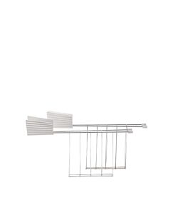 Alessi Plissé Set of Two Toaster Racks White
